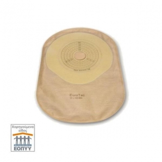 Colostomy bag closed with circular filter and system one-piece translucent beige and opening 13-60mm (30pcs)