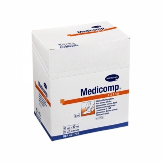 Sterile non-woven pads Hartamann Medicomp All sizes (Box of 25)