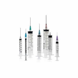Nipro Syringe with needle 21G x 38mm, all types and sizes