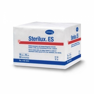 Non sterile gauze swabs Sterilux ES,17 threads, 8ply (Box of 100) All sizes