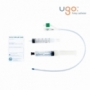 Καθετήρας 2way Foley σιλικόνης Ugo Σετ με 2 σύριγγες