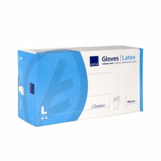 Γάντια Latex Μπλε, Χωρίς Πούδρα Abena Δανίας, 7,2gr (100άδα)