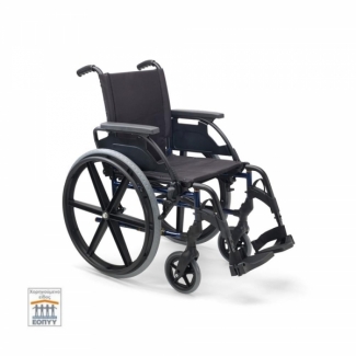 Breezy Premium Folding Wheelchair with large back wheels