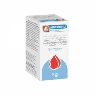 Alfashield Alpha Pad sterile hemostatic bandage with calcium alginate 2gr