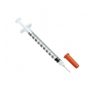 Insulin syringes 1ml witn non detachble needle 27G x 12,7mm by Kessler Germany