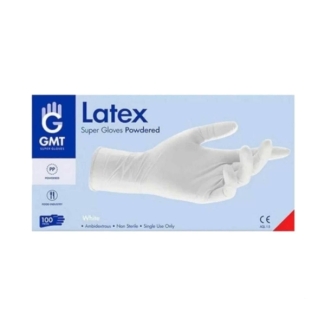 Latex examination powdered gloves All sizes (100pcs)