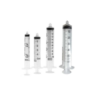 BD Plastipak Concentric Luer Lock single-use syringe without needle, all sizes