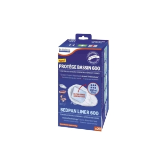 Dr Helewa Hypoallergenic basin protective bag with absorbing pad 600 ml (Box of 20)