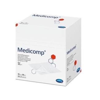 Γάζα απλή μη υφασμένη Non-Woven 4ply 10x10cmy Medicomp Hartmann (100άδα)