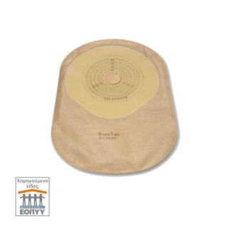 Colostomy bag closed with circular filter and system one-piece transparent and opening 13-60mm (30pcs)