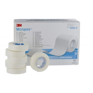 Micropore 3M Adhesive tape non-woven, White 5cmx9m