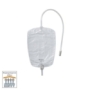 Urine leg bag single-use with cannula clamp + valve 600ml/45cm, non-sterile (Box of 10)