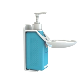 Wall holder plus with plate for antiseptic bottle 500ml