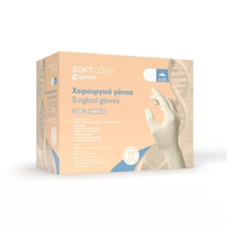 Sterilized Powdered surgical gloves Soft Care all sizes