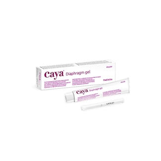 Spermicide Caya gel for use with Caya contraceptive diaphragm