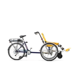 Wheelchair bike Duet by Huka for 2 adults with wheelchair, display and 3 gears, all colours