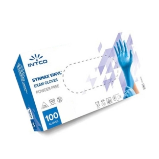 Vinyl examination Powdered blue gloves Soft Touch, all sizes (100pcs)