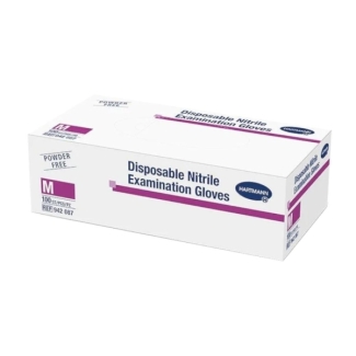 Nitrile examination powder-free gloves, light blue Hatmann, all sizes (100pcs)