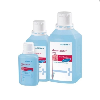 Schulke Desmanol Pure hand disinfectant 75% Isopropanol, all sizes and types