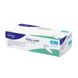 Γάντια Latex Λευκά, Χωρίς Πούδρα Peha Soft Latex Protect Hartmann (100άδα)