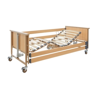 Electric 3-functions bed with rails & wheels New Dali Standard