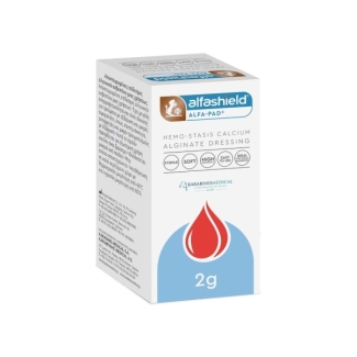 Alfashield Alpha Pad sterile hemostatic bandage with calcium alginate 2gr