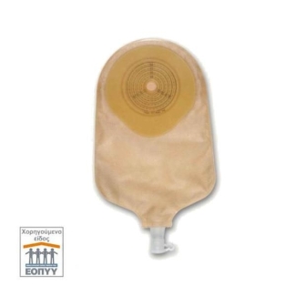 Urostomy bag with non-return valve flat base and system one-piece opaque and opening 13-63mm (30pcs)