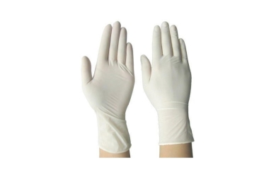 Latex examination gloves