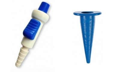 Foley catheter valves and caps
